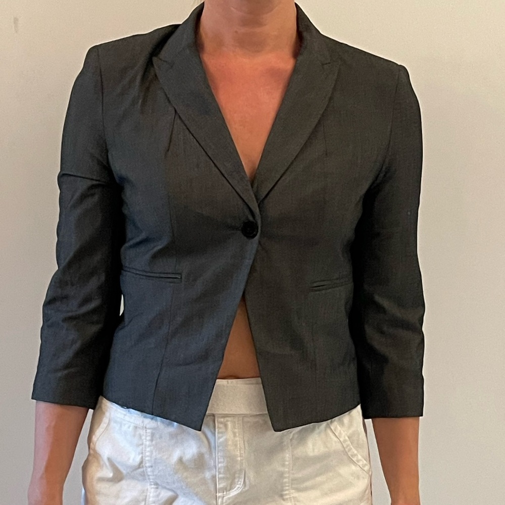 Calvin Klein cropped jacket.